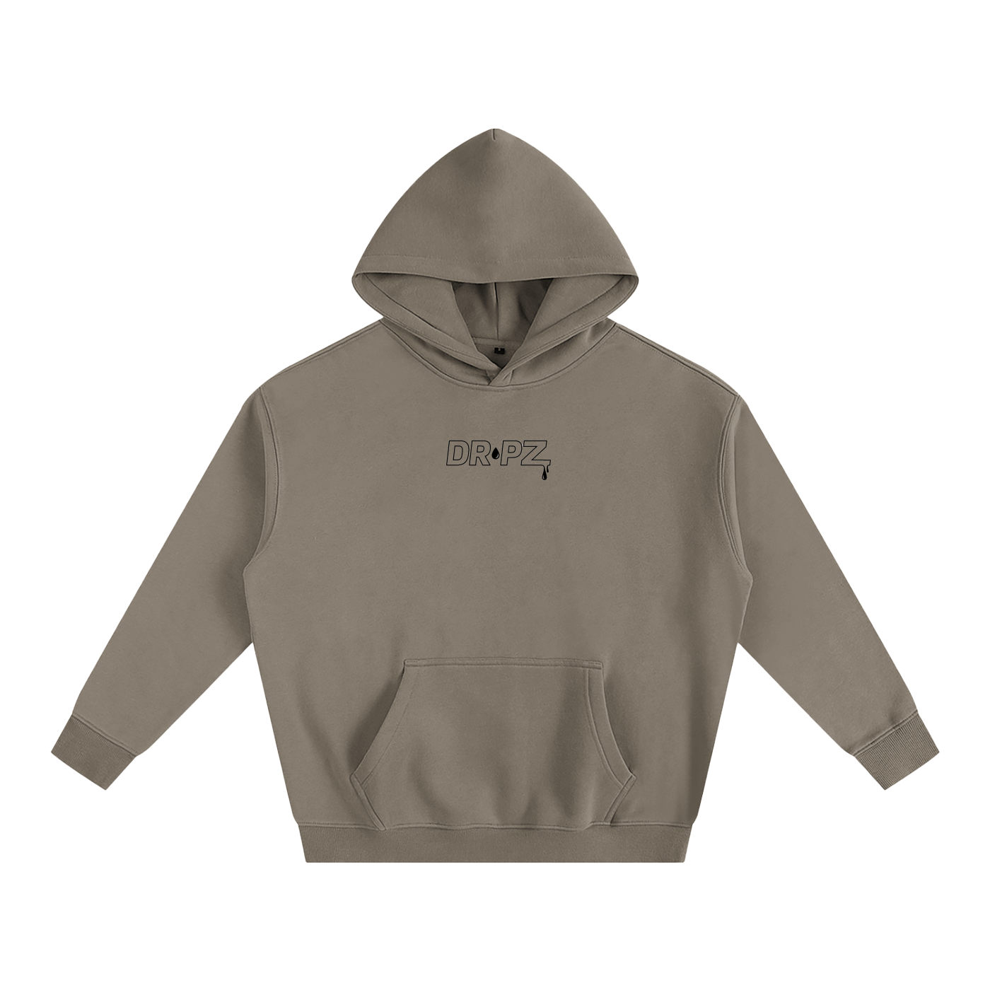 Dr!pz™ Black Heavy Fleece Oversized Hoodie