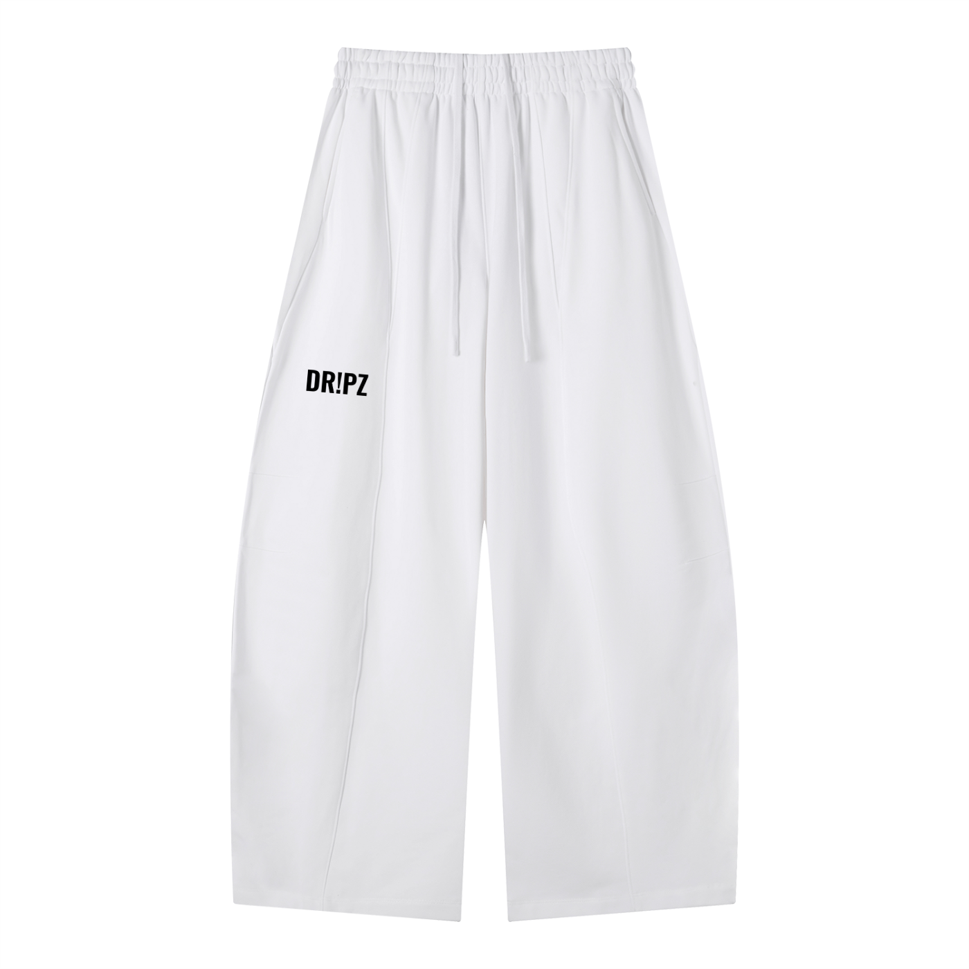 Dr!pz™ Black Heavyweight Wide-Leg Trackies