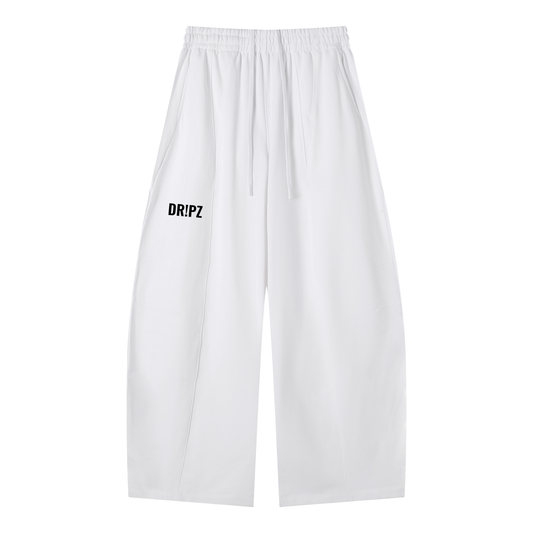 Dr!pz™ Black Heavyweight Wide-Leg Trackies