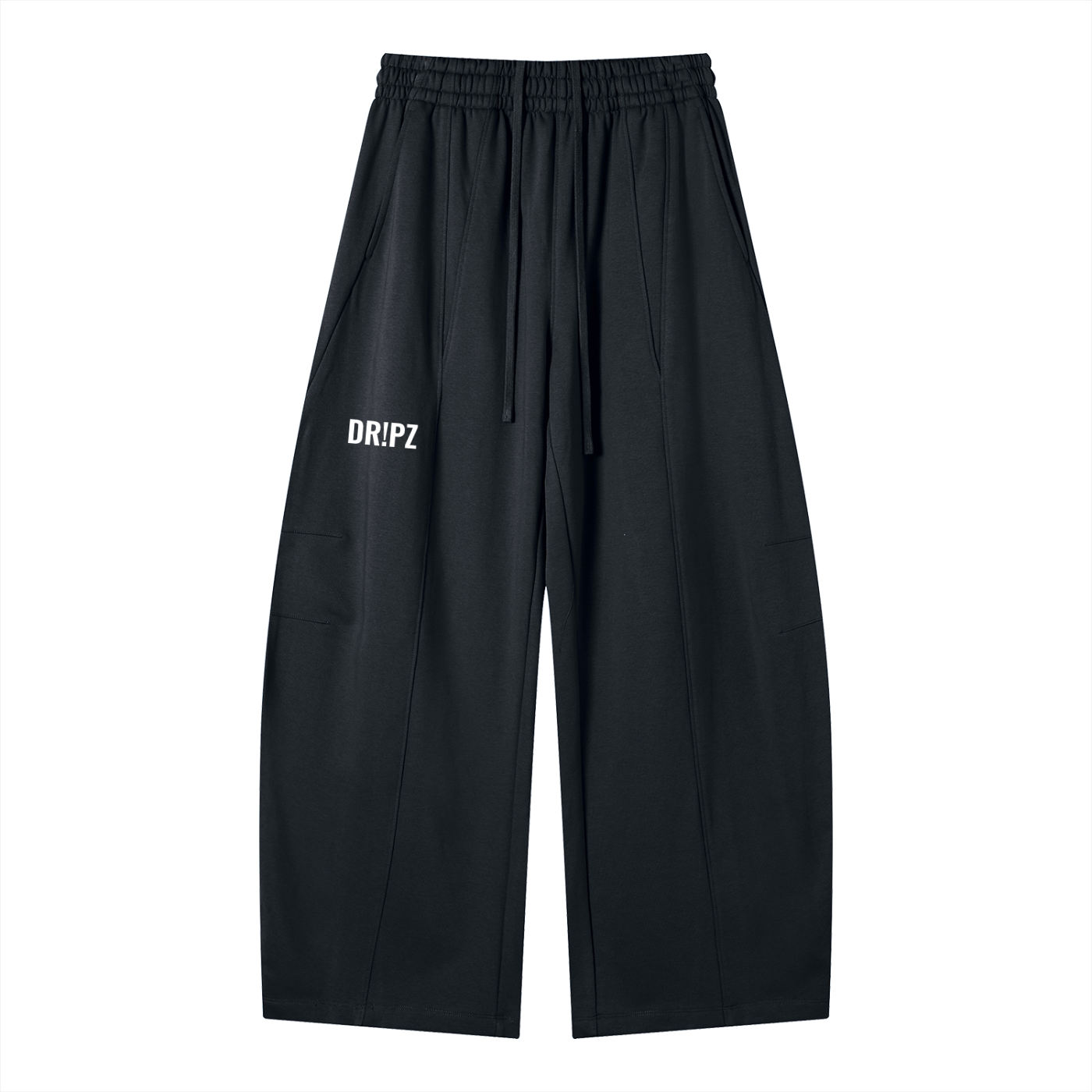 Dr!pz™ White Heavyweight Wide-Leg Trackies