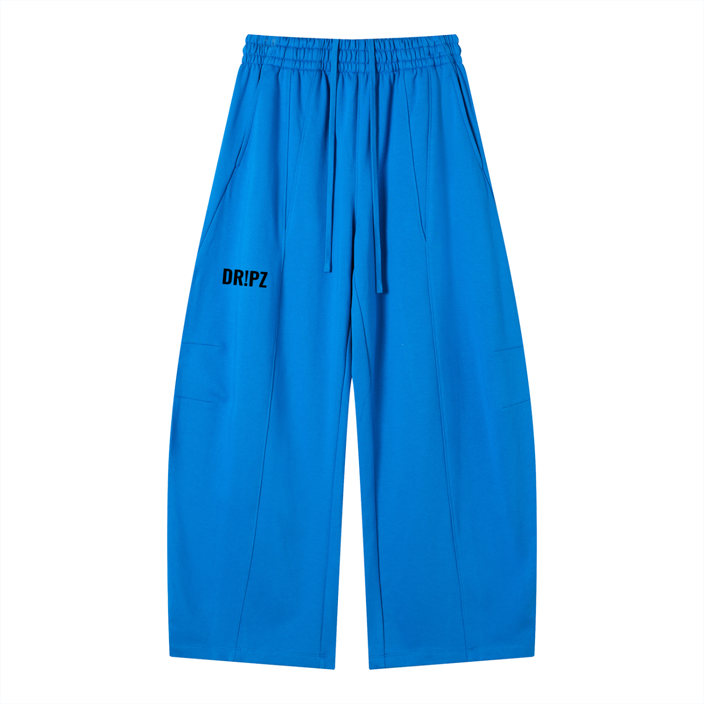 Dr!pz™ Black Heavyweight Wide-Leg Trackies